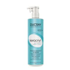 Ducray Keracnyl Gel Moussant Myrtacine 400ml - cleanses and purifies skin gently and deeply