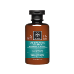 Apivita Holistic Oil Balance shampoo with Peppermint&Propolis 250ml - Σαμπουάν για τη Ρύθμιση της Λιπαρότητας