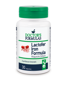 Doctor's Formula Lactofer Iron Formula 30caps - περιέχει σίδηρο, λακτοφερίνη, χαλκό, βιταμίνες C, φολικό οξύ, B12