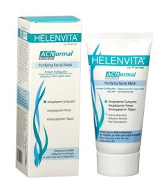 Helenvita ACNormal Purifying Facial Μask 75 ml - Μάσκα για τον βαθύ καθαρισμό της λιπαρής, με τάση ακμής επιδερμίδας