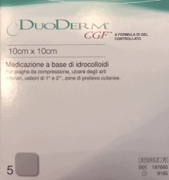 Convatec Duoderm CGF Sterile Dressing 10x10cm 1box - hydrocolloid, moisture-retentive wound dressing