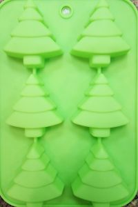 Silicone Soap Mold Fir (SM050) 6places 1piece - Fir tree Soap Mold