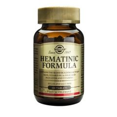 Solgar Hematinic Formula 100tabs - strengthening of iron levels and blood formation in the body