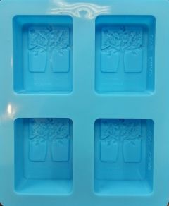 Silicone Soap Mold (SM125) 4places 1piece - Tree of Life Soap Mold
