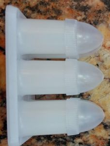 Plastic Multi Use Suppository mold 3gr (6places) 1piece - For 3 grams suppository making