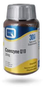 Quest Coenzyme Q10 (Ubiquinone) 30mg 30veg.tabs - απευθύνεται κυρίως σε εκείνους που θέλουν αυξημένα επίπεδα ενέργειας 