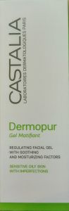 Castalia Dermopur Gel Matifiant 40ml - sebum regulating moisturizing facial gel