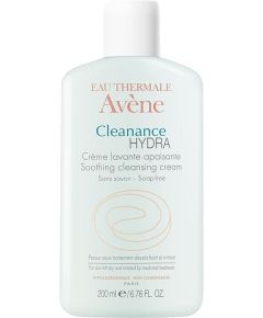 Avene Cleanance Hydra Soothing Cleansing cream 200ml - Καθαρίζει την επιδερμίδα & παράλληλα σέβεται το ξηρό/ερεθισμένο δέρμα