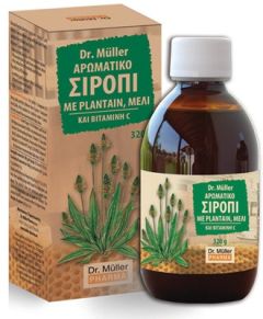 Dr. Müller Herbal syrup with Plantain Honey & Vit.C 320gr - σιρόπι με Plantain, Μέλι, Θυμάρι, Βιταμίνη C