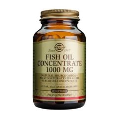 Solgar Fish Oil Concentrate 1000mg 60softgels - Συμπυκνωμένο έλαιο ψαριών, πλούσιο σε Ω3 λιπαρά οξέα