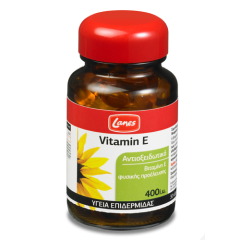 Lanes Vitamin E 400iu (d-alpha tocopherol) 30caps - Συμπλήρωμα διατροφής με φυσικής πηγής βιταμίνη Ε
