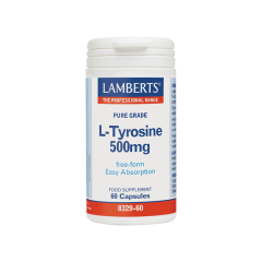 Lamberts L-Tyrosine 500mg (8329) 60caps - Για αύξηση της προσοχής και της εγρήγορσης