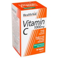 Health Aid Vitamin C 1000mg with Bioflavonoids Pro.Release 30tabs - Βιταμίνη C με Βιοφλαβονοειδή Βραδείας αποδέσμευσης 