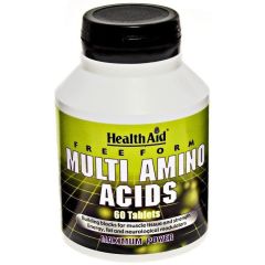Health Aid Multi Amino Acids 60tbs - Απαραίτητα αμινοξέα για μυϊκή ανάπτυξη
