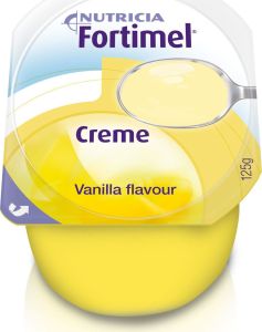 Nutricia Fortimel Creme (Forticreme) Vanilla 4x125gr - Υπερθερμιδικό, υπερπρωτεϊνικό θρεπτικό σκεύασμα σε μορφή κρέμας
