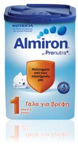Nutricia Almiron 1 Powdered 1st Infancy Milk 800gr - Γάλα 1ης Βρεφικής Ηλικίας Για Υγιή, Τελειόμηνα Βρέφη Από 0-6 Μηνών