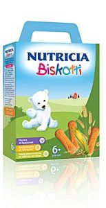 Nutricia Biskotti Baby biscuits 6m+ 180gr - ειδικά για τις αυξημένες ανάγκες της βρεφικής και νηπιακής ηλικίας