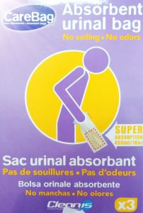 Cleanis CareBag Men's Urinal Hygienic Bag (3bags) - Σάκος Ανδρικού Ουροδοχείου