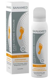 Sanamed (Citrin) Cream & Foot Anti sweat spray 75ml - Κρέμα-Αφρός-Ποδιών για τη μείωση του ιδρώτα στα πόδια