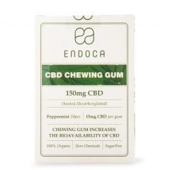 Endoca CBD Chewing Gum 150mg CBD (Peppermint) 10gums - Τσίχλες με έλαιο κάνναβης (10τσίχλες)