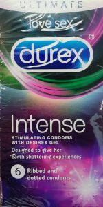Durex Performax Intense condoms 6pcs - Προφυλακτικά σχεδιασμένα για αμοιβαία κορύφωση