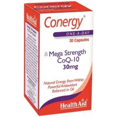 Health Aid Conergy Q10 (Coenzyme Q10) 30caps - Ουβικινόνη (ubiquinone) συνένζυμο q10
