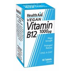 Health Aid Vitamin B12 1000μg 50Tabs (Cyanocobalamin)