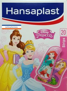 Hansaplast Kids Plasters (Disney Princess) 20strips - Scrapes, cuts and grazes will be forgotten