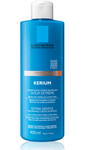 La Roche Posay Kerium Extra gentle cream/shampoo (Dry hair) 400ml - Gentle frequent use shampoo for dry hair