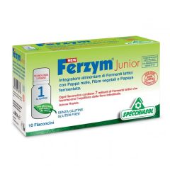 Specchiasol Ferzym Junior probiotics 10vials - για παιδιά με προβιοτικά, βασιλικό πολτό, φυτικές ίνες και παπάγια