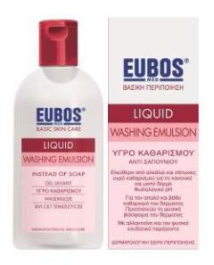 Eubos Med Liquid Washing Emulsion Red 200ml - Shower and bath washing emulsion for daily dermatological cleansing