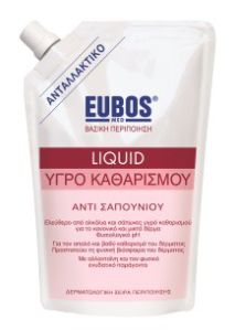 Eubos Med Liquid Washing Emulsion Red Refill 400ml - Shower and bath washing emulsion for daily dermatological cleansing
