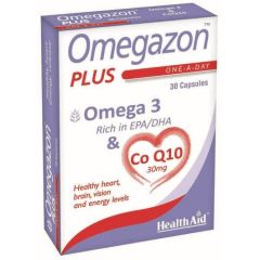 Health Aid Omegazon Plus 30caps - Για υγιή καρδιά & απελευθέρωση ενέργειας