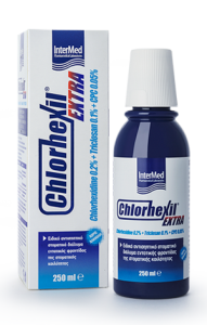 Intermed Chlorhexil Extra Mouthwash solution 250ml - Καταπολέμηση της μικροβιακής πλάκας