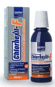 Intermed Chlorhexil-F Mouthwash solution 250ml - Καθημερινή αποτελεσματική περιποίηση των δοντιών και των ούλων
