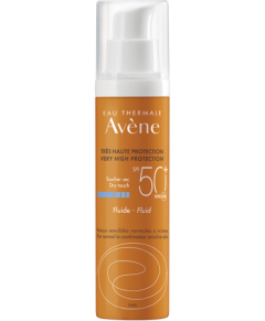Avene Fluide Dry Touch Sunscreen V.High Prot. NoPerfume SPF50+ 50ml - Πολύ υψηλή αντηλιακή προστασία για κανονικό/μικτό δέρμα