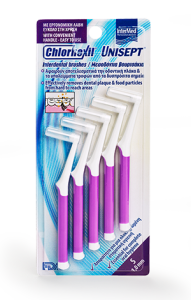 Intermed Chlorhexil Interdental Brushes S 1,0mm - Μεσοδόντια Βουρτσάκια (5τμχ Στη Συσκευασία)