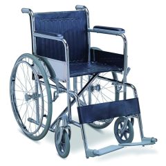 Anatomic Help Simple Rumble Wheelchair (large wheels) (2504) 1piece - Αμαξίδιο πτυσσόμενο απλό (μεγάλοι τροχοί)