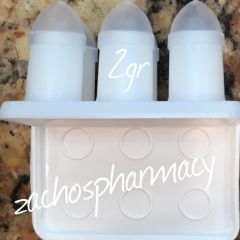 Plastic Multi Use Suppository Molds 2gr 6places 1piece - Reusable Plastic Suppository Molds (6 places)