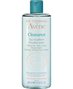 Avene Cleanance Micellar Water (Eau micellaire) 400ml - Νέρο ξεβαφτικό προσώπου και ματιών