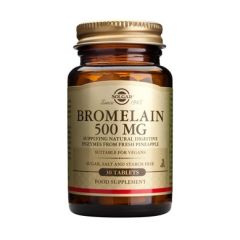 Solgar Bromelain 500mg Digestive enzymes 30tabs - φυσικό πεπτικό ένζυμο προερχόμενο από φρέσκο ανανά 