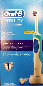 Oral-B Vitality White & Clean Electric Toothbrush 1piece - Removes surface stains for whiter teeth
