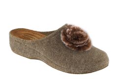 Naturelle 1323 Beige Winter Anatomical slippers 1.pair - Fabric, comfort slippers of excellent quality