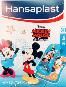 Hansaplast Kids Plasters (Mickey Mouse) 20strips - Scrapes, Cuts And Grazes Will Be Forgotten