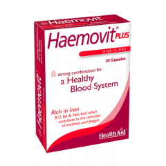 Health Aid Haemovit Plus for a healthy blood system 30caps - Rich in Iron