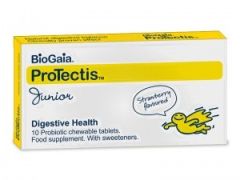 BioGaia Protectis Junior probiotic 10chw.tbs - Προβιοτικά μασώμενα δισκία με γεύση φράουλας