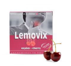 Lemovix Cherry Pastilles For Sore Throat 40gr 16pcs - Κεράσι Καραμέλες Λαιμού 16 Παστίλιες