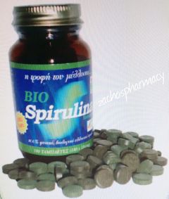 Algae A.C Bio Spirulina Greek Tonic Supplement 334mg 180tabs - Σπιρουλίνα Άλγης Σερρων ﻿(Νιγρίτας)