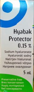 Thea Hyabak Protector 0,15% 5ml - Κολλύριο Υαλουρονικού Νατρίου
