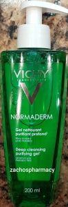 Vichy Normaderm Purifying Deep Cleansing Gel 200ml - for men and women of all ages with combination to oily skin 